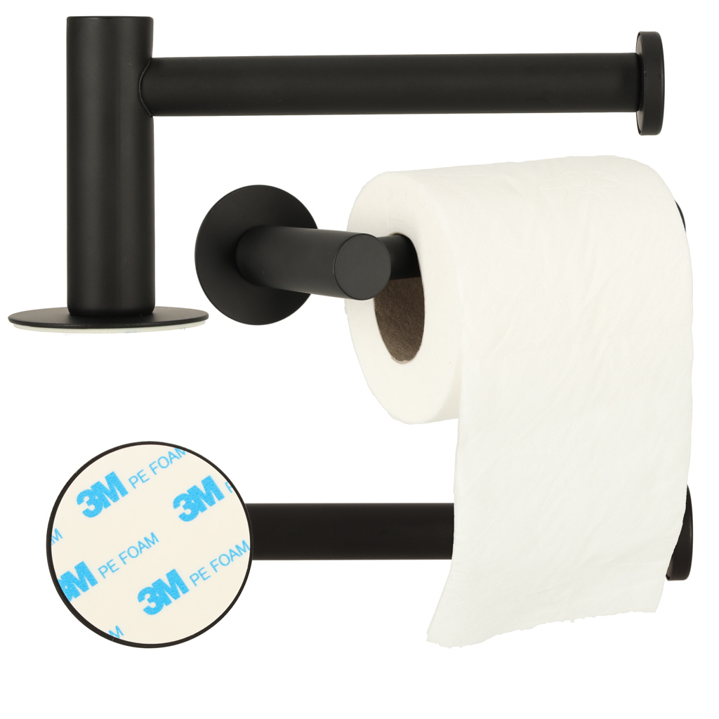 Levně KIK KX4316 Držák toaletního papíru Loft černý WC