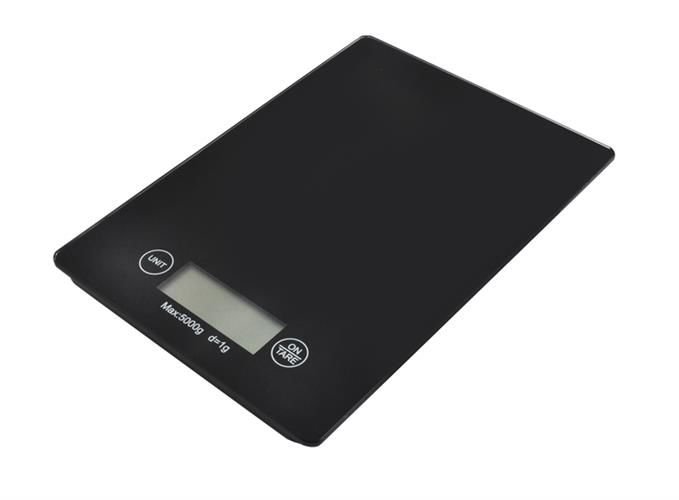 Levně ISO 1158 Digitální kuchyňská váha SLIM 5kg - černá