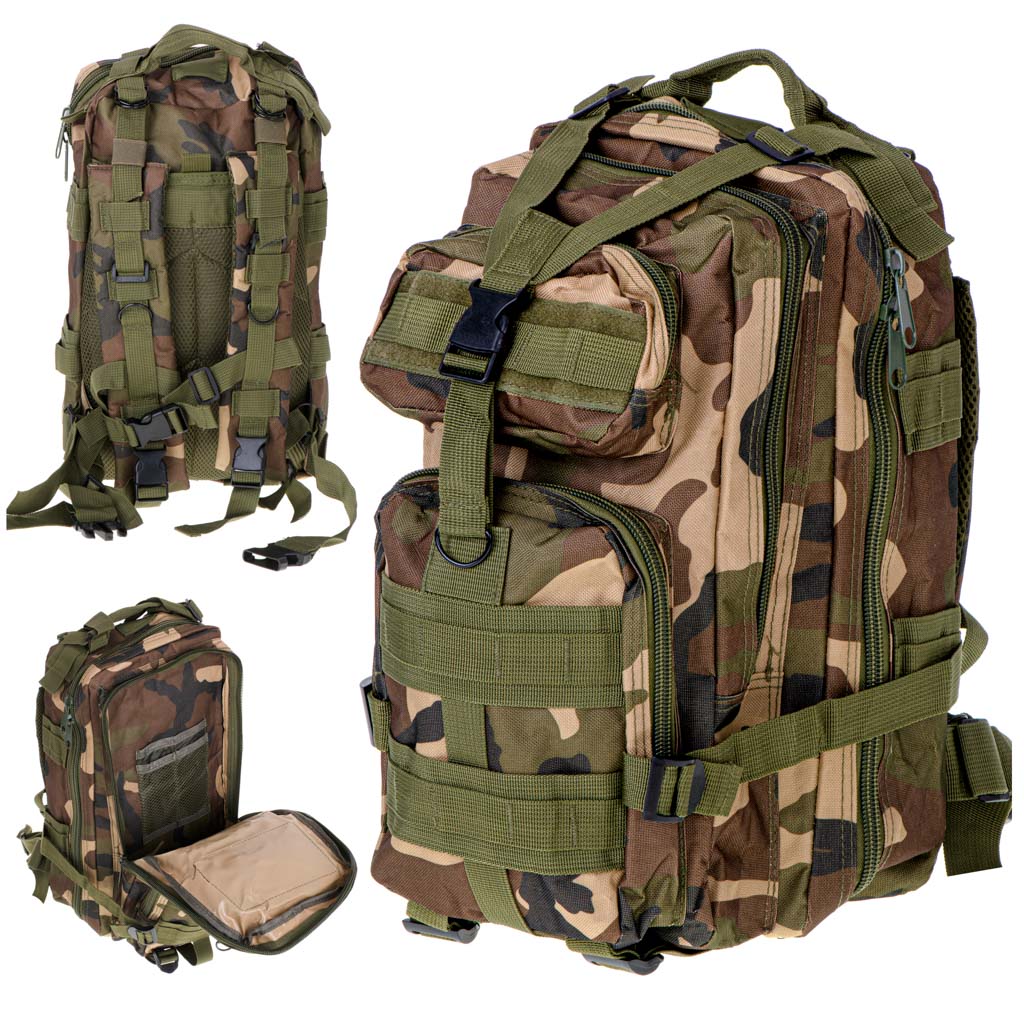 Levně KIK KX5118_1 Taktický vojenský turistický batoh 25L moro