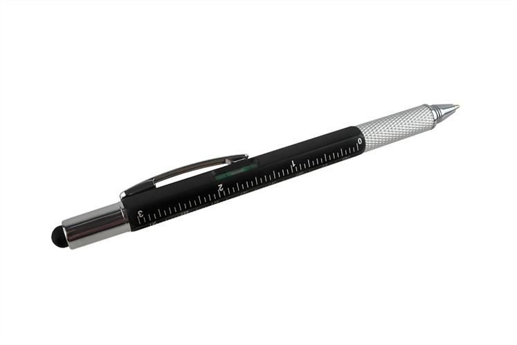 ISO 6337 Víceúčelové pero 6v1 - černé