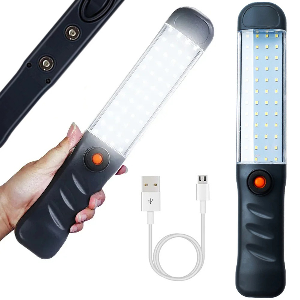 Levně Verk 11405 Multifunkční LED svítilna 48 LED COB USB