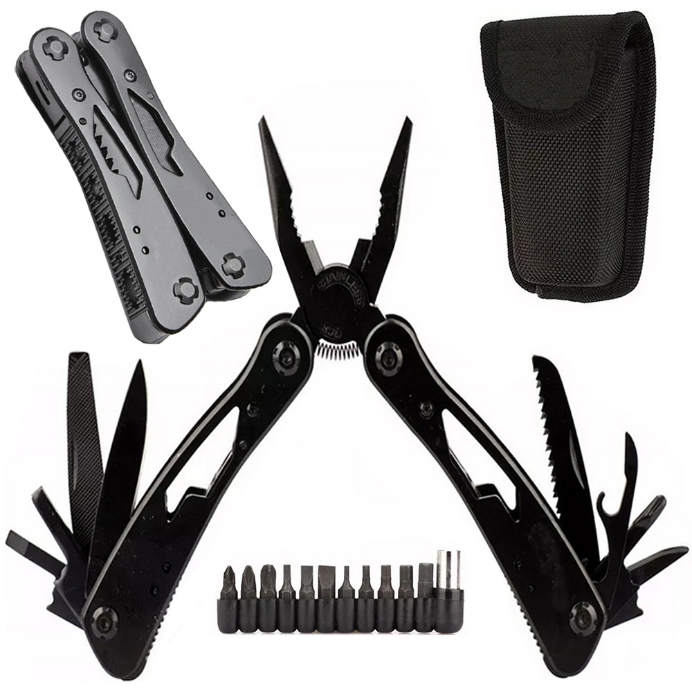 Levně Verk 14384 Víceúčelový kapesní nůž MULTITOOL 20v1 černý