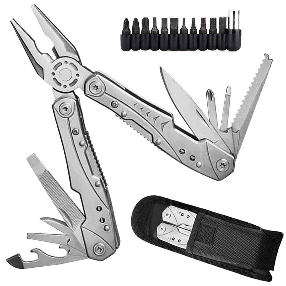 Verk 14385 Víceúčelový kapesní nůž MULTITOOL 23v1 stříbrný