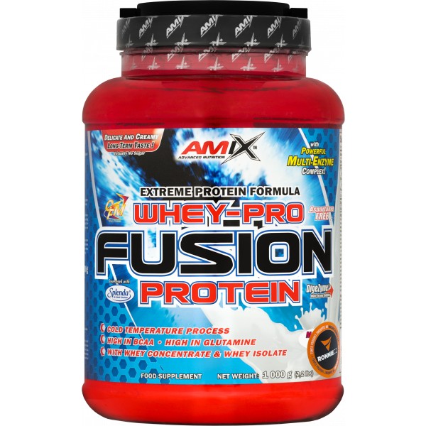 Levně Amix Whey-Pro Fusion Protein Barva: modrá malina, Velikost: 1000 g