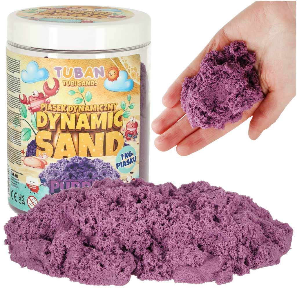 KIK KX3870_3 TUBAN Dynamic Sand 1kg fialový AKCE