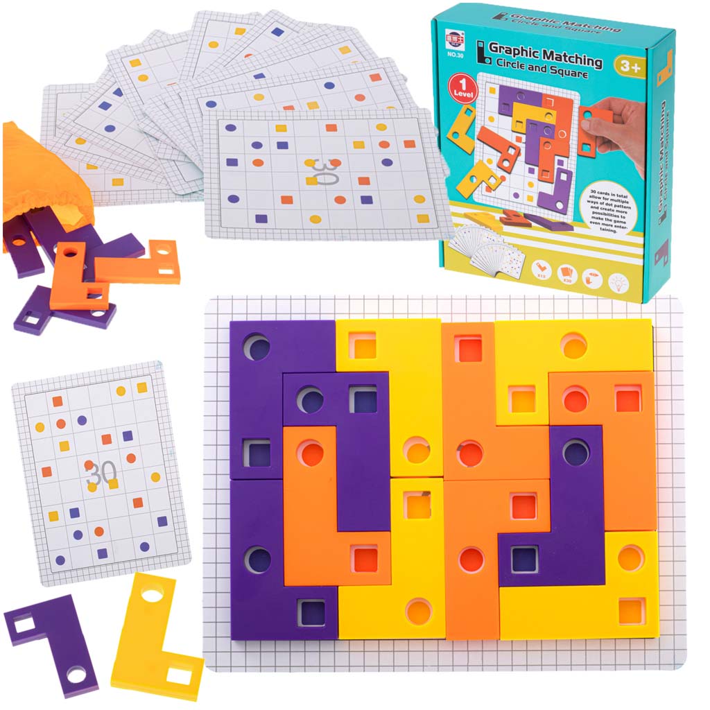KIK KX5349 Puzzle hra Tetris + karty AKCE