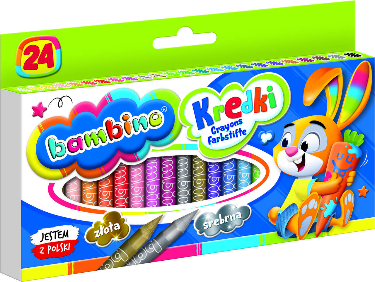 Levně KIK KX5488_1 BAMBINO Graphion Crayons 24 barev