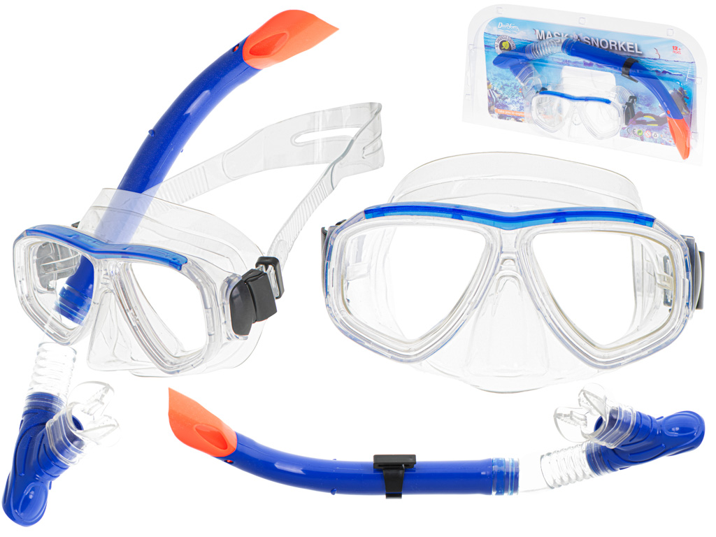 Levně KIK KX5573 Potápěčská maska na šnorchlování + sada šnorchlů AKCE