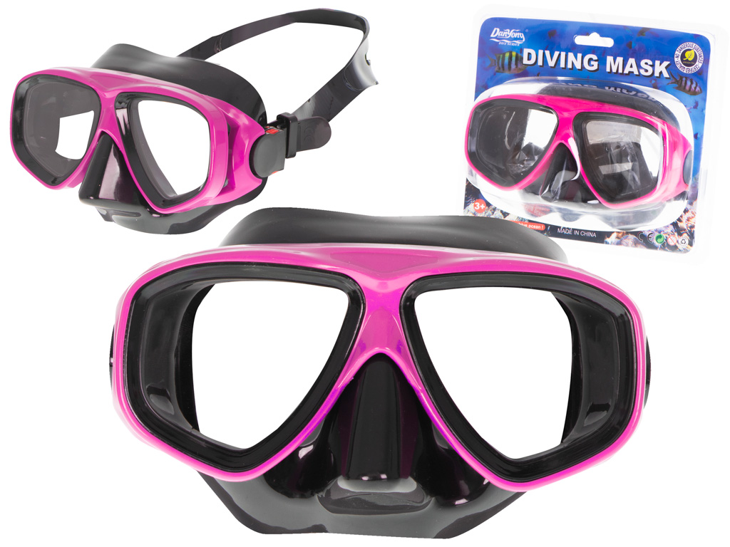 KIK KX5575 Potápěčská maska plavecké brýle růžové