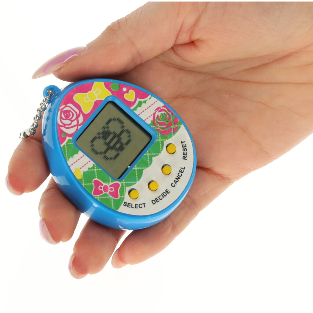 KIK KX7929_1 Hračka Tamagotchi elektronická hra vejce modrá