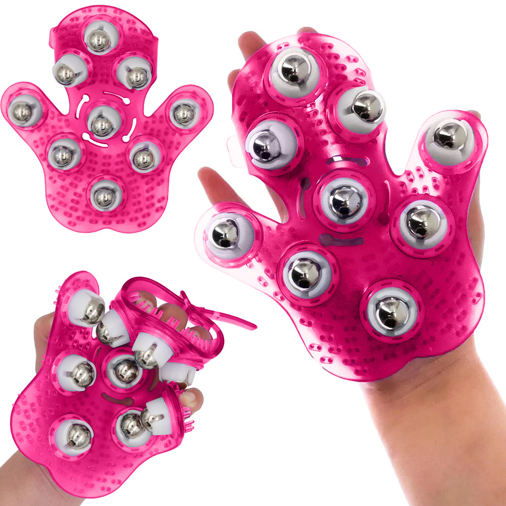 Verk 24066_R Masážní rukavice růžová