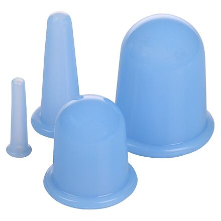 Levně Merco Cups 4Pack masážní silikonové baňky modrá balení 1 sada