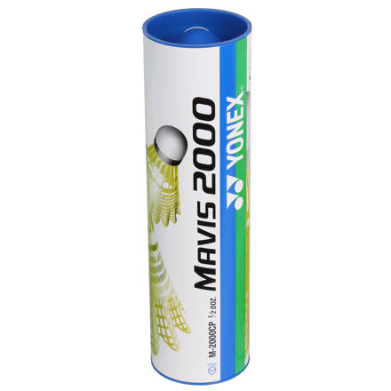 Yonex Mavis 2000 badmintonové míčky modrá balení tuba 6 ks