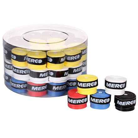 Levně Merco Team overgrip omotávka tl. 0,5 mm/ box 50 ks mix barev balení box 50 ks