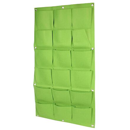 Merco Wall Grow Bag 18 textilní květináče na zeď zelená balení 1 ks