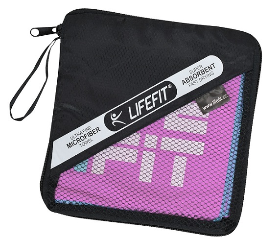 LIFEFIT® LIFEFIT® rychleschnoucí ručník z mikrovlákna 105x175cm, růžový