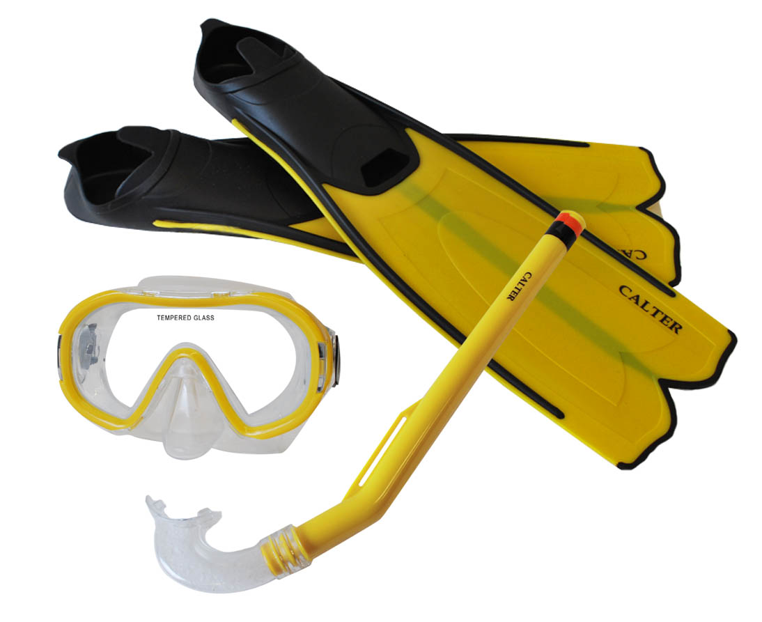 RULYT® Potápěčský set CALTER® KIDS S06+M168+F41 PVC, žlutý
