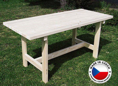 Levně TOHOS® Stůl dřevěný masiv TOHOS®, 160 x 70 cm