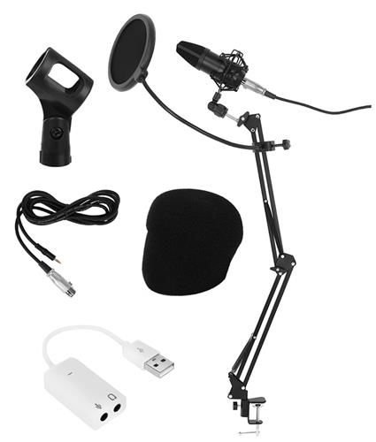 Levně ISO Profesionální studiový mikrofon se stojánkem, 8957