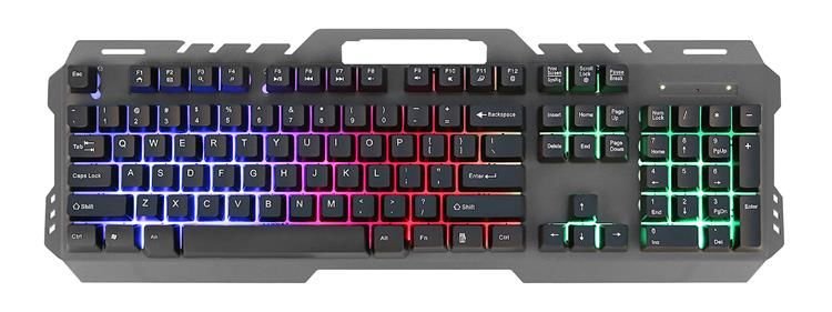 ISO Herní klávesnice LED Metal GT-5, 8447