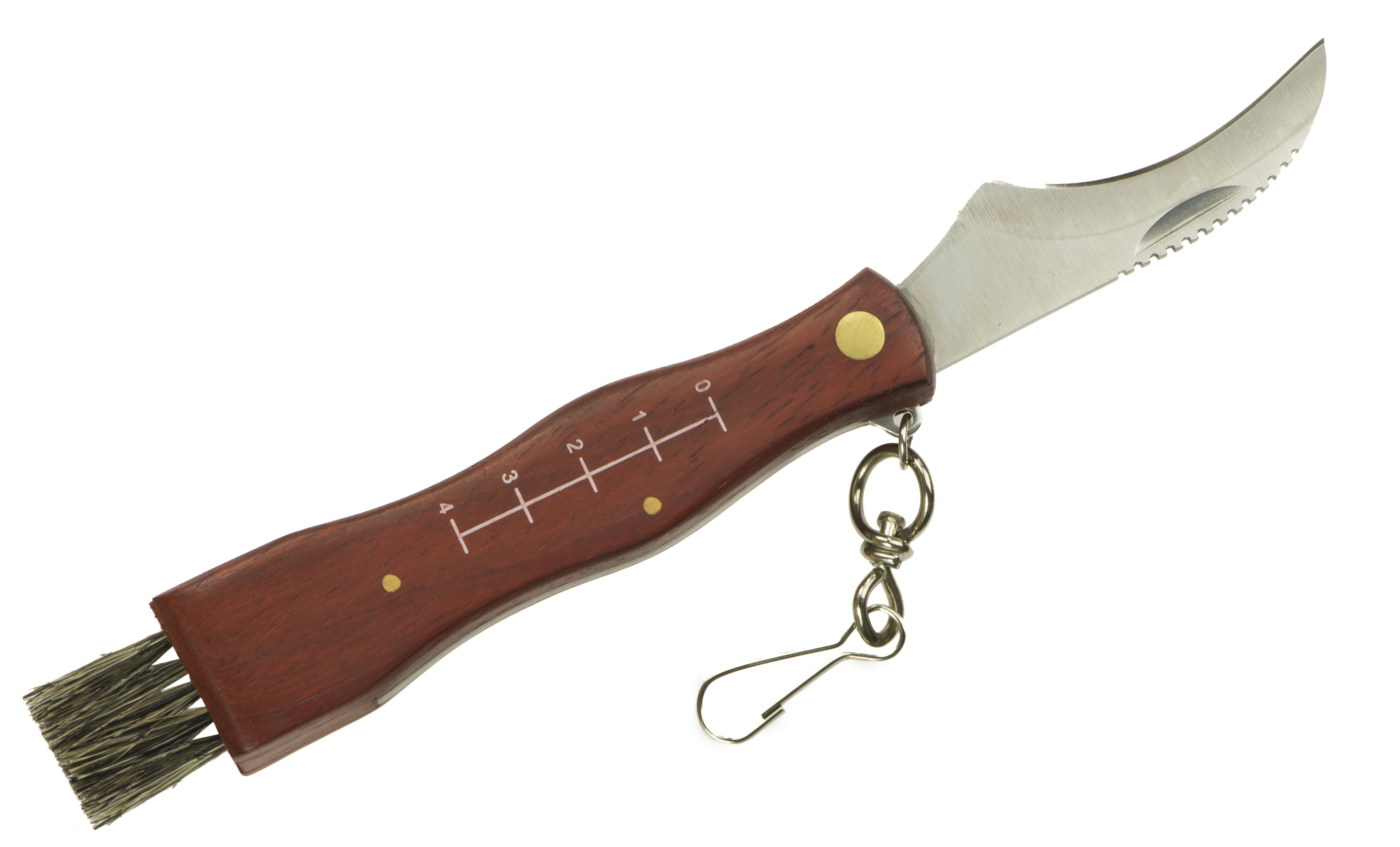 Levně KIK Kapesní nůž na houby s kartáčkem 80 mm + pouzdro, KX7581_1