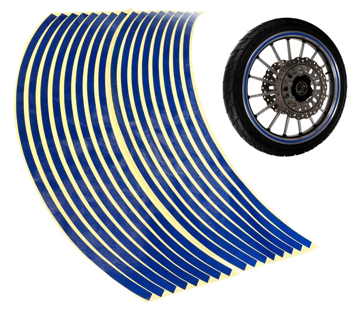 APT Reflexní pásky na kola - modré, AG555A