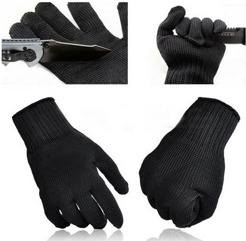Levně DAALO Ochranné rukavice - černé