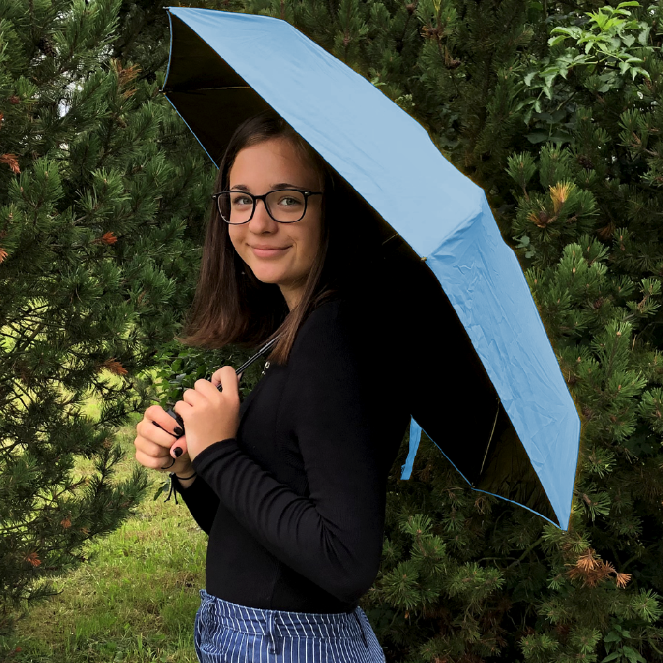 Levně DAALO Skládací deštník - modrý