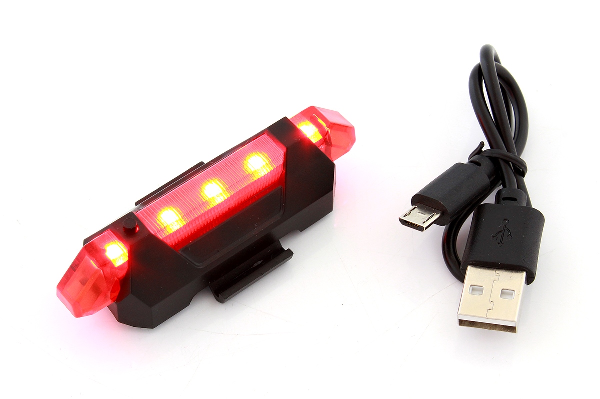 Levně APT Zadní světlo USB 5x LED, ZD41A