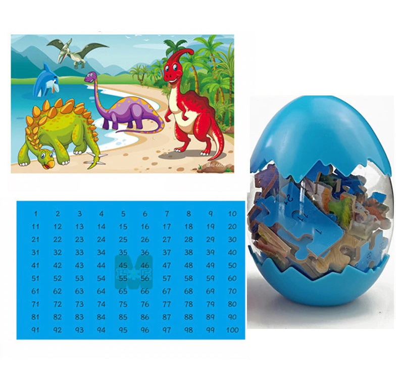 DAALO Dinosauří puzzle - modré