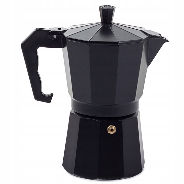 Levně Verk 07042 Moka konvice na 6 šálků, 300ml - černá