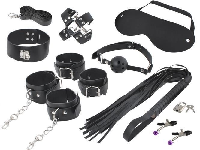 ISO Bondage Kit, 13 dílná sada BDSM pomůcek, 5189