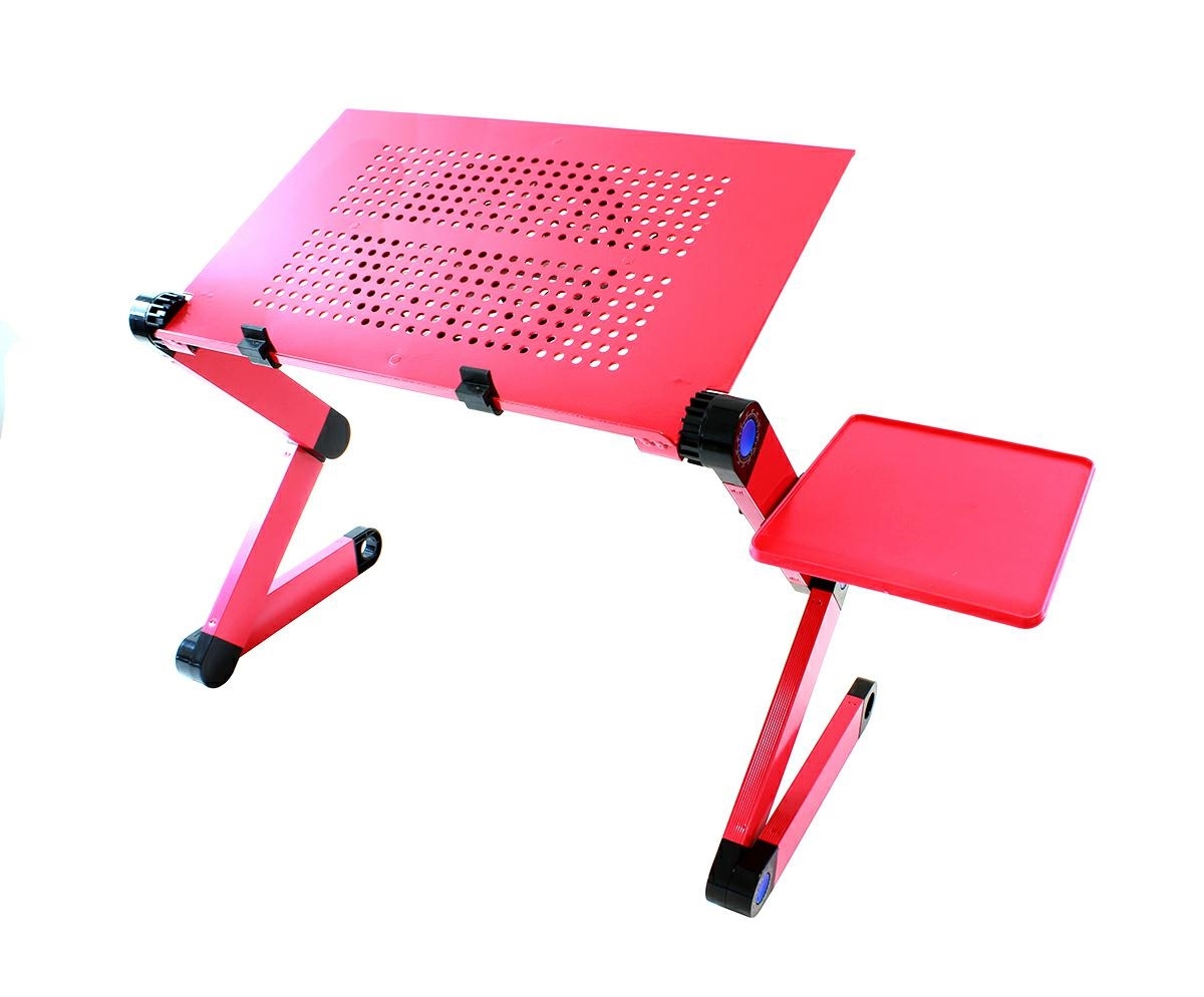 Levně APT SL7B Flexibilní stolek na notebook s chlazením - růžový