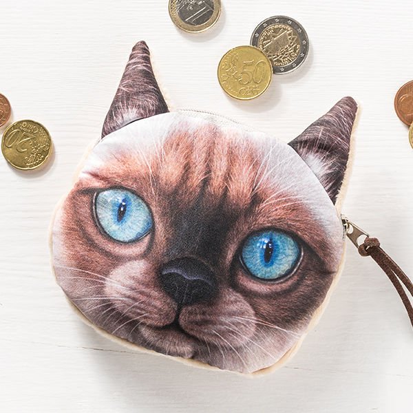 Master 3D peněženka kočka - hnědá