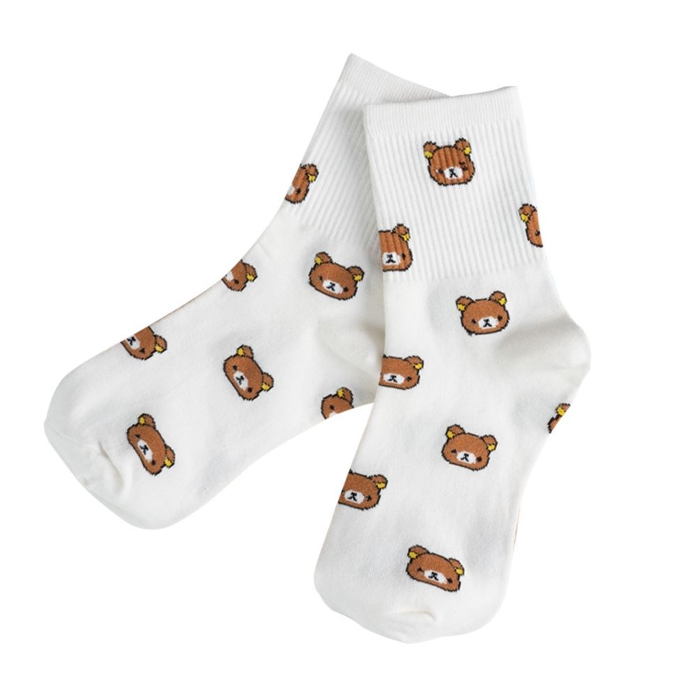 DAALO Ponožky s medvídky - bílé