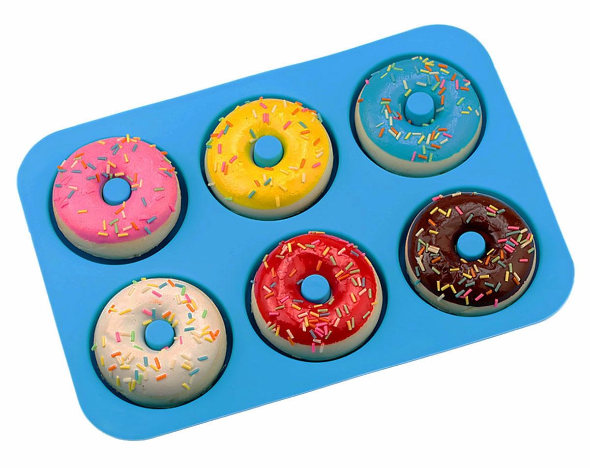 APT AG433D Silicone Donut Mold - Blue