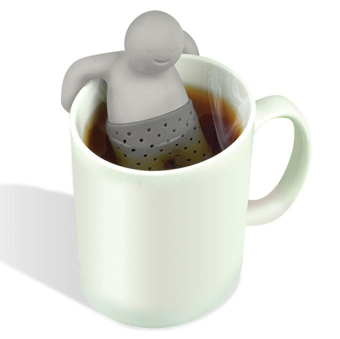 Pronett XJ008 Silikonové sítko na čaj - Mr. Tea COLOR