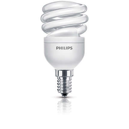 Levně Úsporná žárovka Philips Economy Twister E14/8W/240V