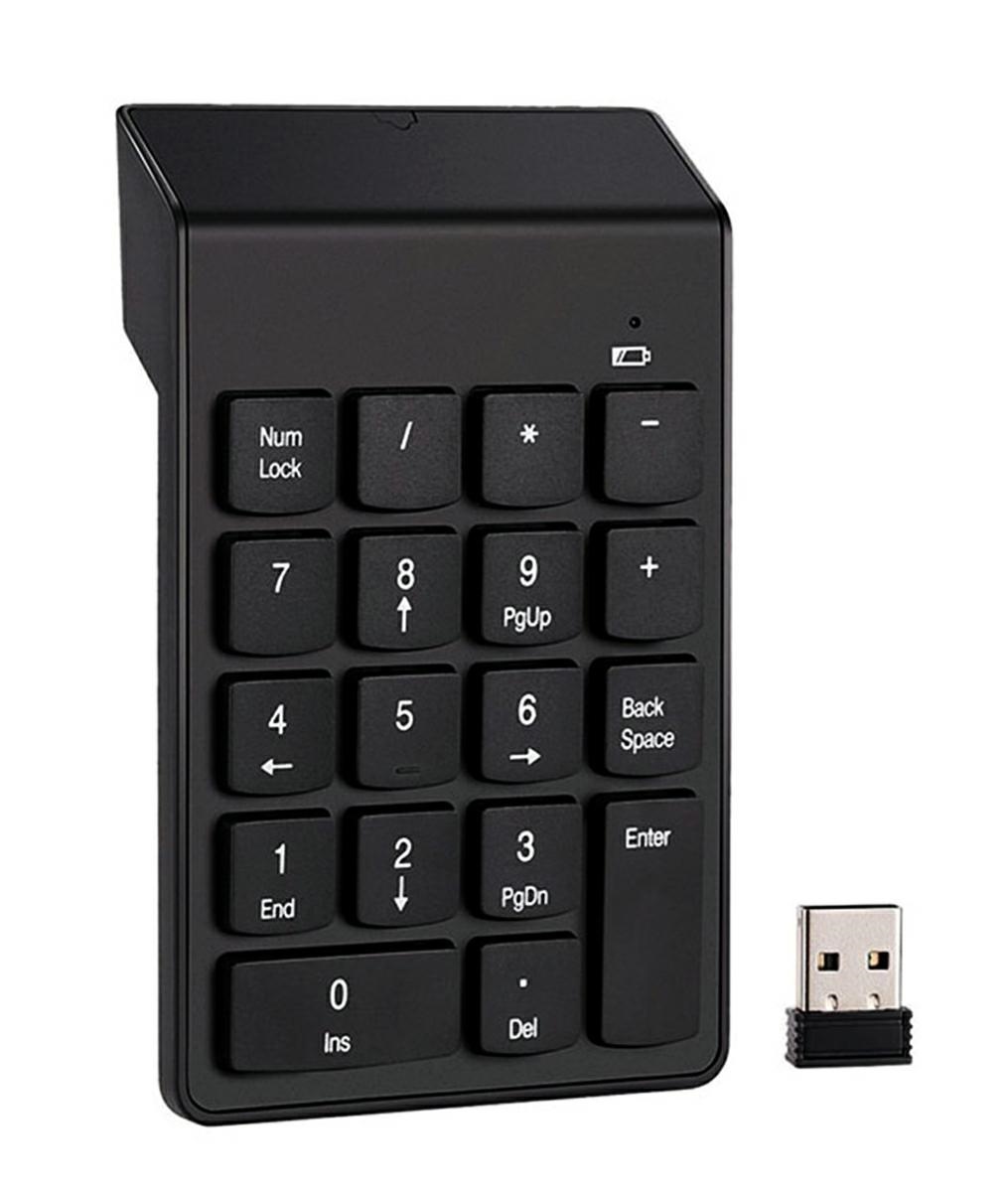 Levně APT AK86A Bezdrátová numerická klávesnice - černá