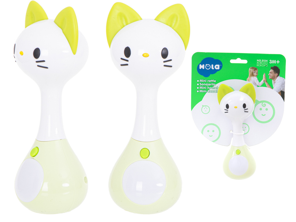 Huile Toys KIK KX5592_5 Interaktivní chrastítko / kousátko Kočka