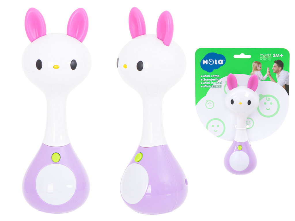 Huile Toys KIK KX5592_1 Interaktivní chrastítko / kousátko Králík