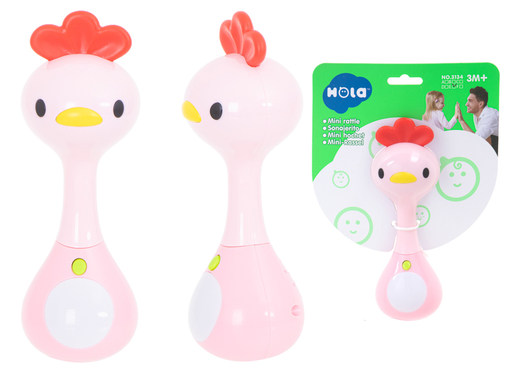 Levně Huile Toys KIK KX5592_4 Interaktivní chrastítko / kousátko Kuře