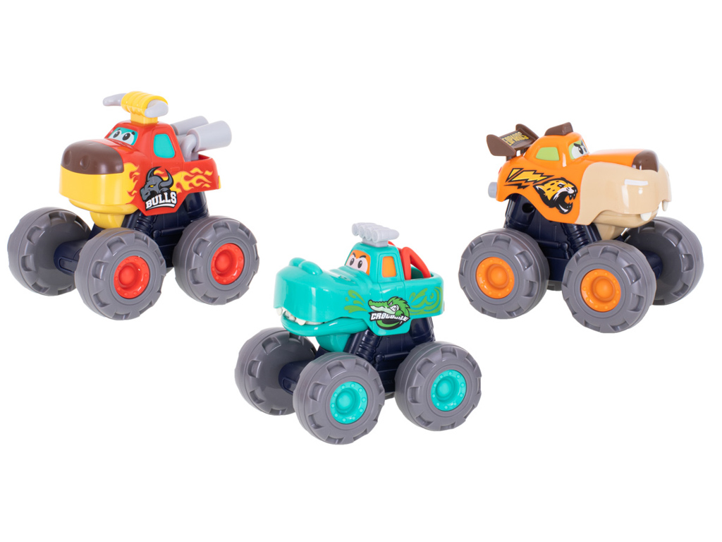 Levně Huile Toys KIK KX5593 Sada autíček Monster Truck 3 ks