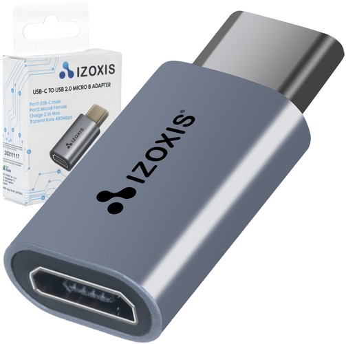 Levně IZOXIS 18934 OTG redukce z USB-C na Micro USB 2.0