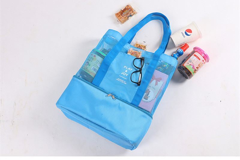 Levně DAALO Plážová taška s termo přihrádkou - modrá