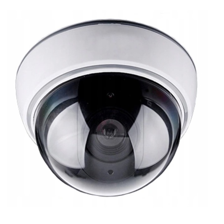 Pronett XJ3320 Atrapa bezpečnostní kamery s LED IR diodou - bílá