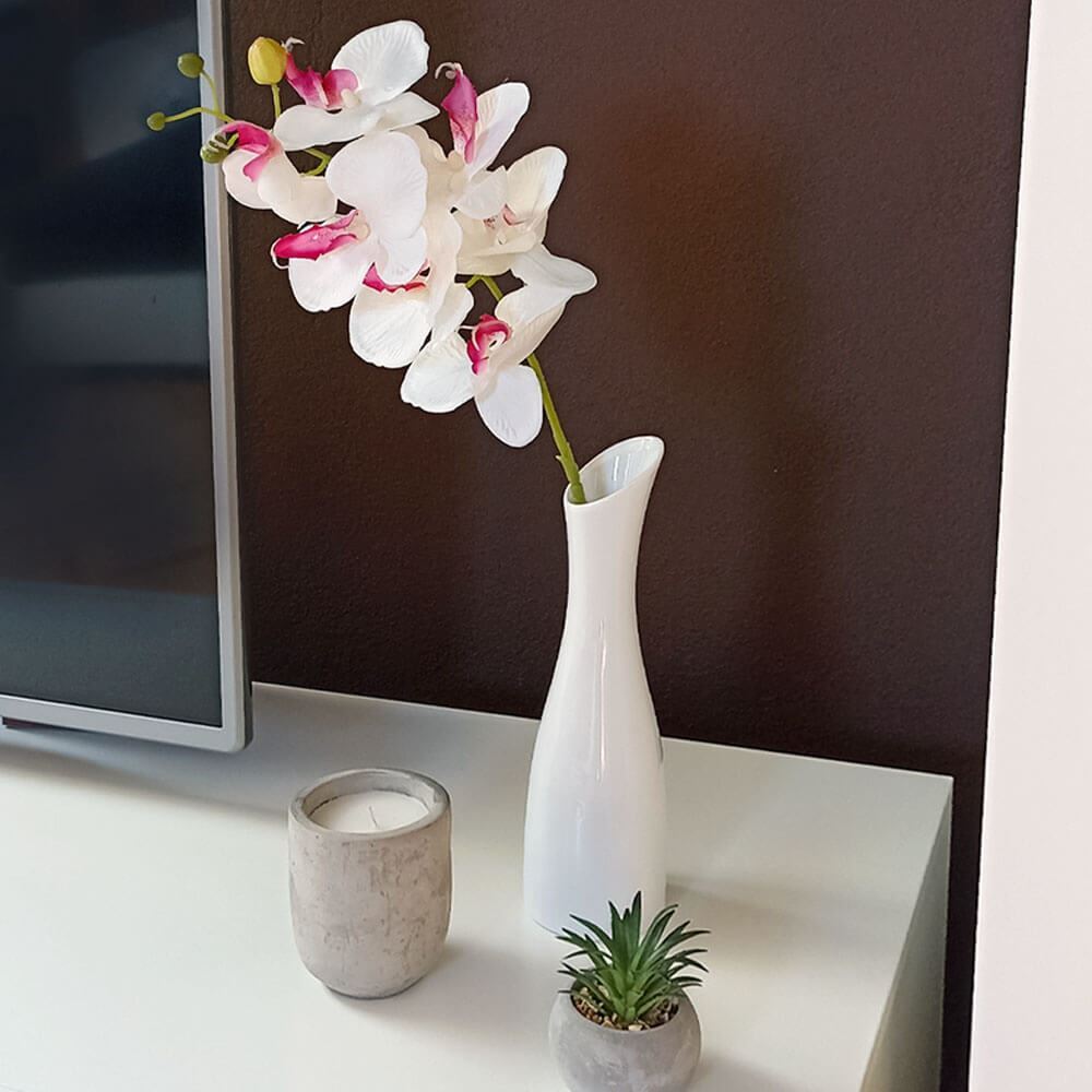 Levně DAALO Umělé květiny orchidej - bílá - AKCE!