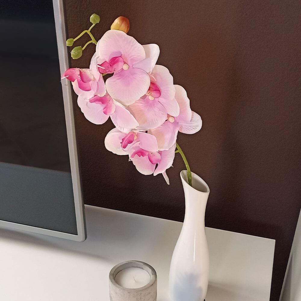 DAALO Umělé květiny orchidej - světle růžová - AKCE!