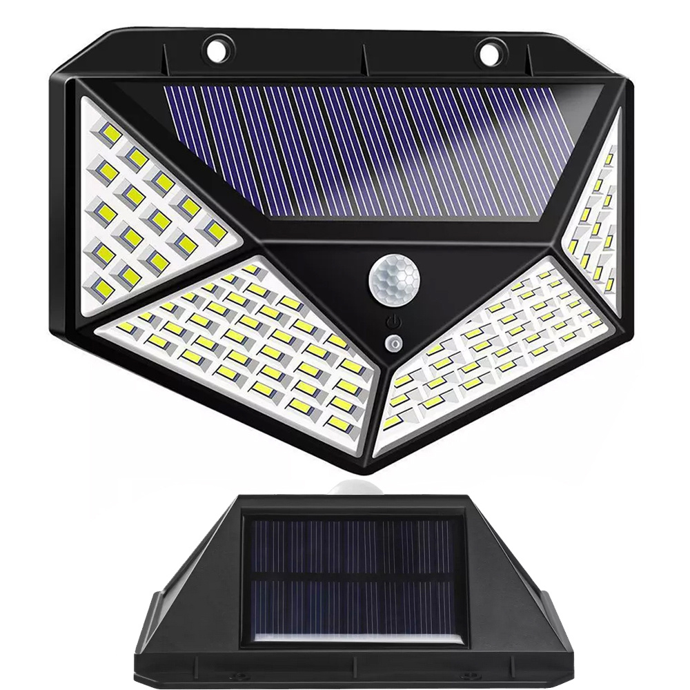 Levně Verk 24240 Solární venkovní 100 LED SMD osvětlení s pohybovým senzorem