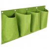195118 horizontal grow bag 4 textilni kvetinace na zed zelena baleni 1 ks